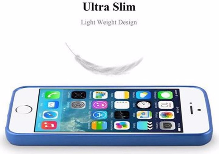 Actual product image Cadorabo TPU Matt Metallic Cover (Apple iPhone 5)