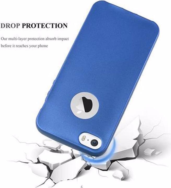 Image du produit Cadorabo Couverture métallique mate TPU (Apple iPhone 5)