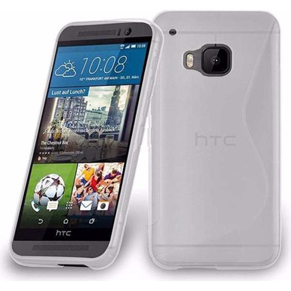 Cadorabo TPU S-Line Cover (HTC One Me, OnePlus 9), Smartphone Hülle, Transparent