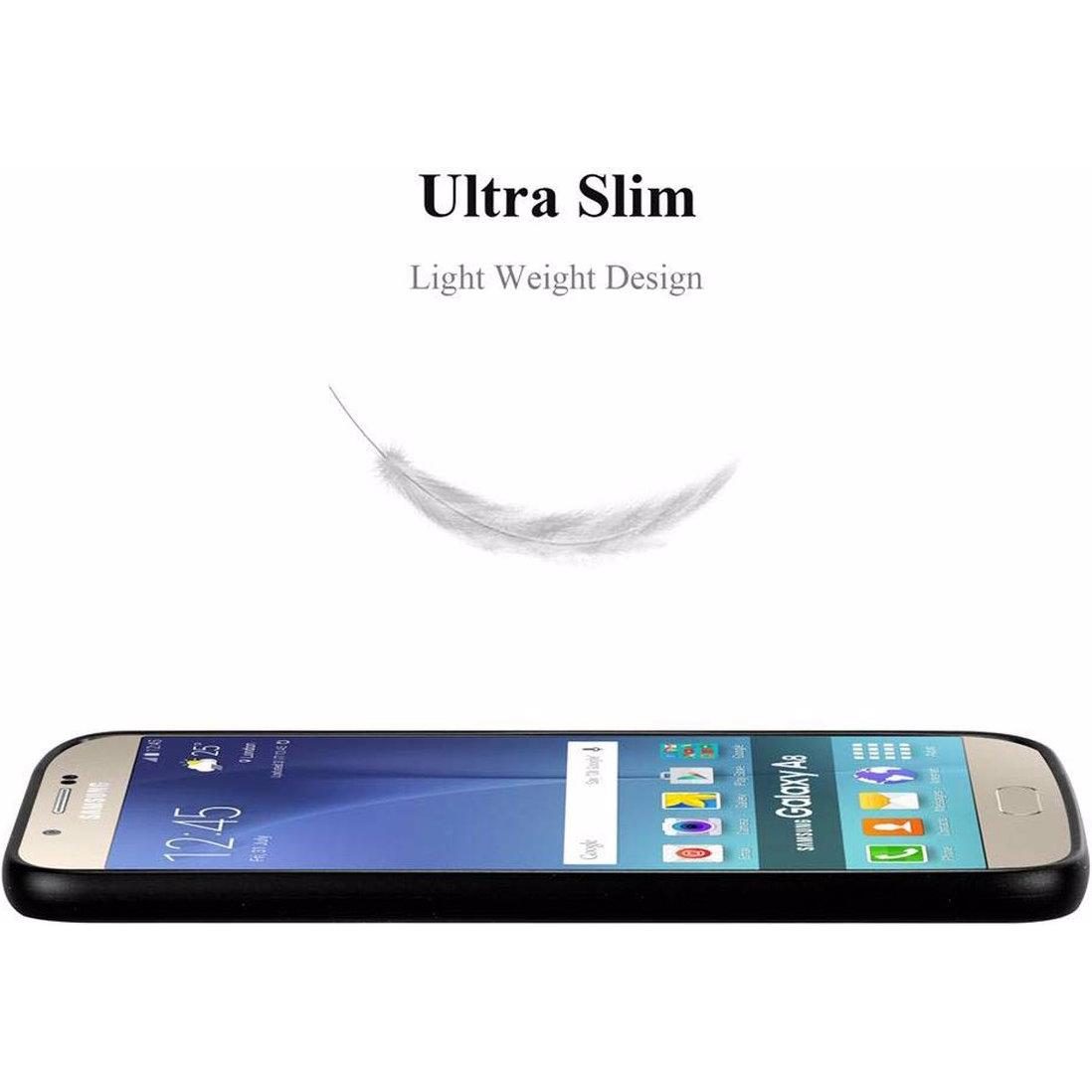 Thumbnail - Cadorabo TPU Matt Metallic Cover (Samsung Galaxy A8 (2018)), Smartphone Hülle, Schwarz