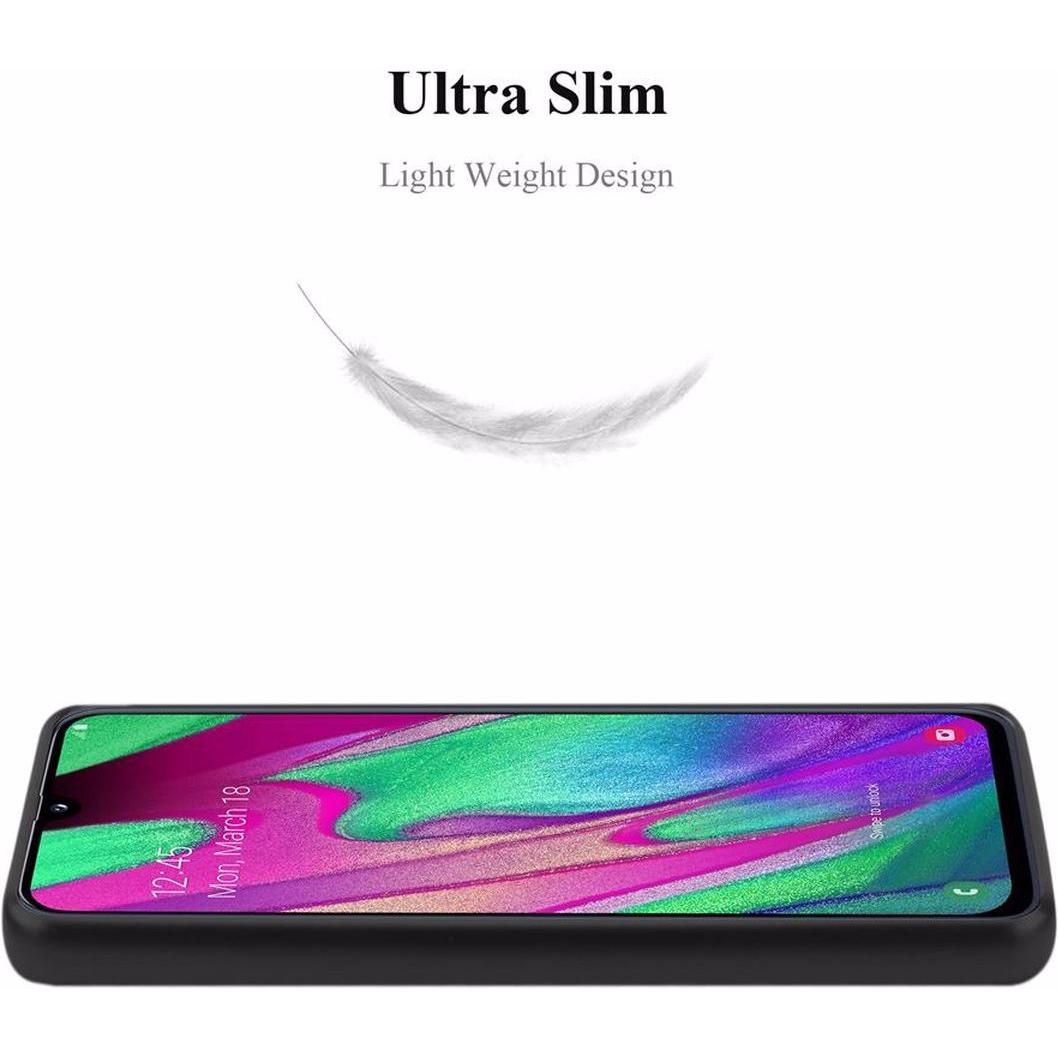 Thumbnail - Cadorabo TPU Matt Metallic Cover (Samsung Galaxy A40), Smartphone Hülle, Schwarz