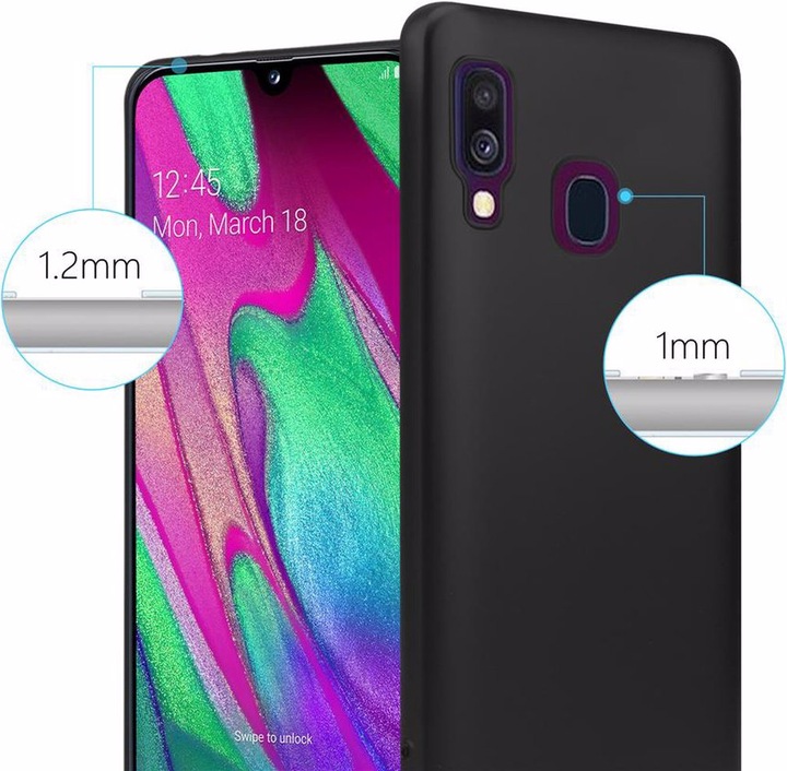 Produktbild Cadorabo TPU Matt Metallic Cover (Samsung Galaxy A40)