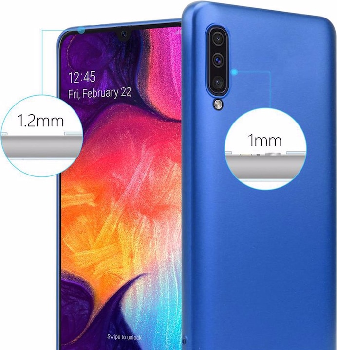 Actual product image Cadorabo TPU Matt Metallic Cover (Samsung Galaxy A50)