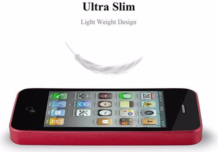 Actual product image Cadorabo TPU Matt Metallic Cover (Apple iPhone 4, G4s)