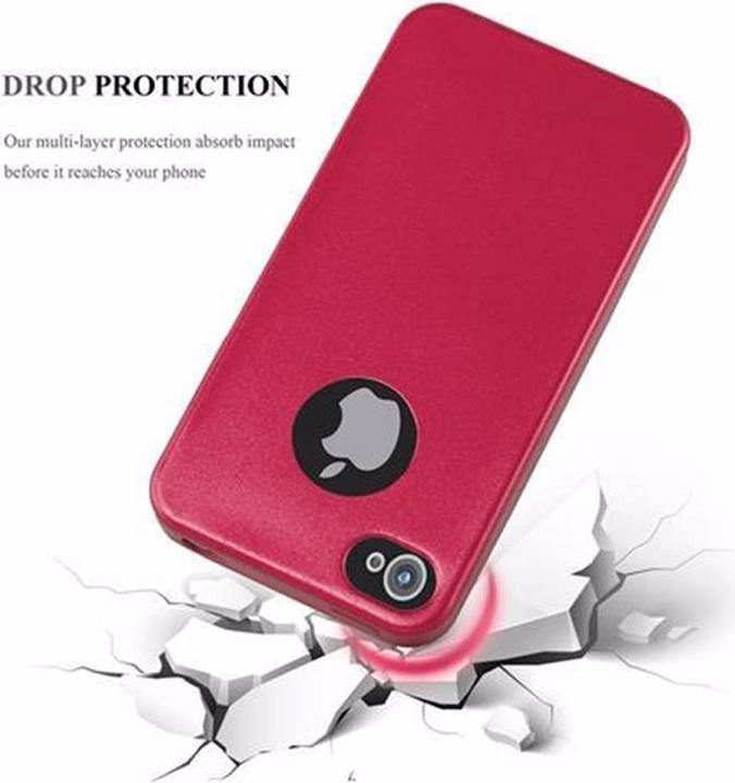 Produktbild Cadorabo TPU Matt Metallic Cover (Apple iPhone 4, LG G4s)