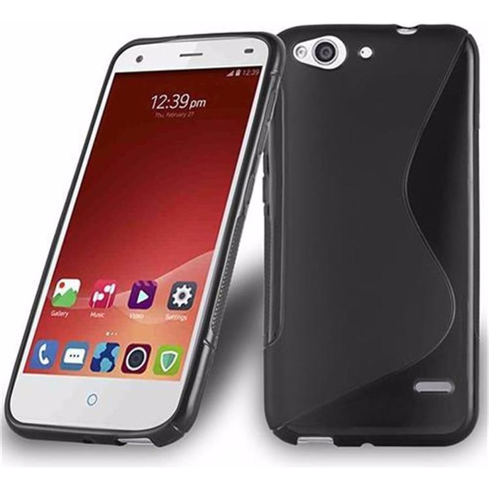 Cadorabo TPU S-Line Cover (Blade S7), Smartphone Hülle, Schwarz