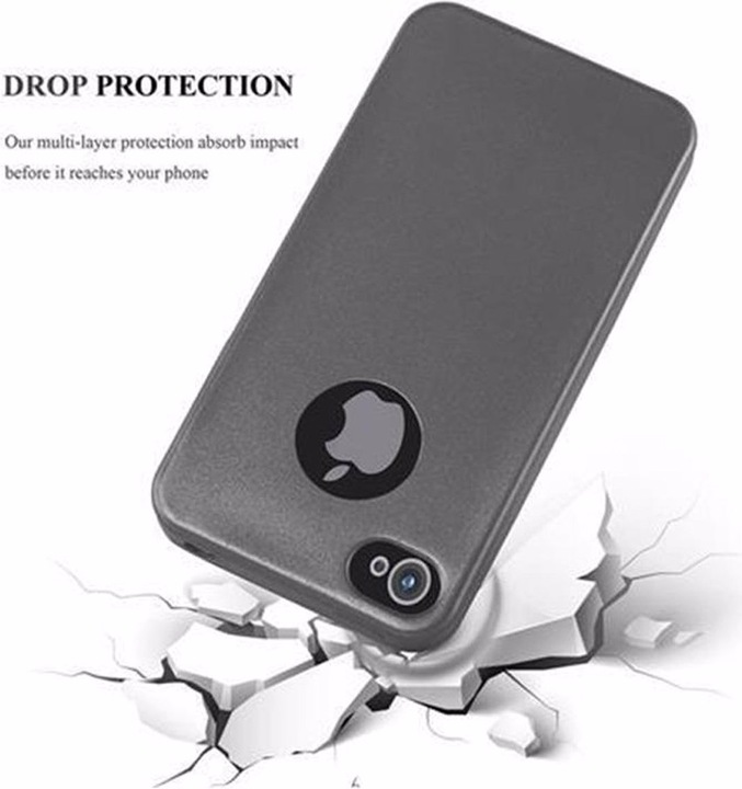 Produktbild Cadorabo TPU Matt Metallic Cover (Apple iPhone 4, LG G4s)