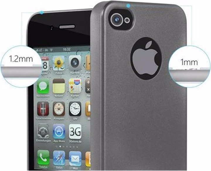 Produktbild Cadorabo TPU Matt Metallic Cover (Apple iPhone 4, LG G4s)