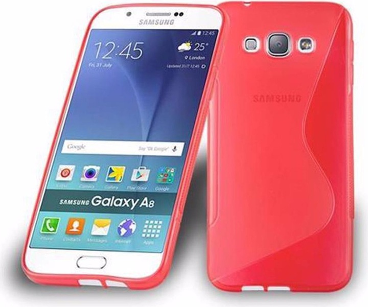 Actual product image Cadorabo TPU S-Line Cover (Samsung Galaxy A8 (2018))