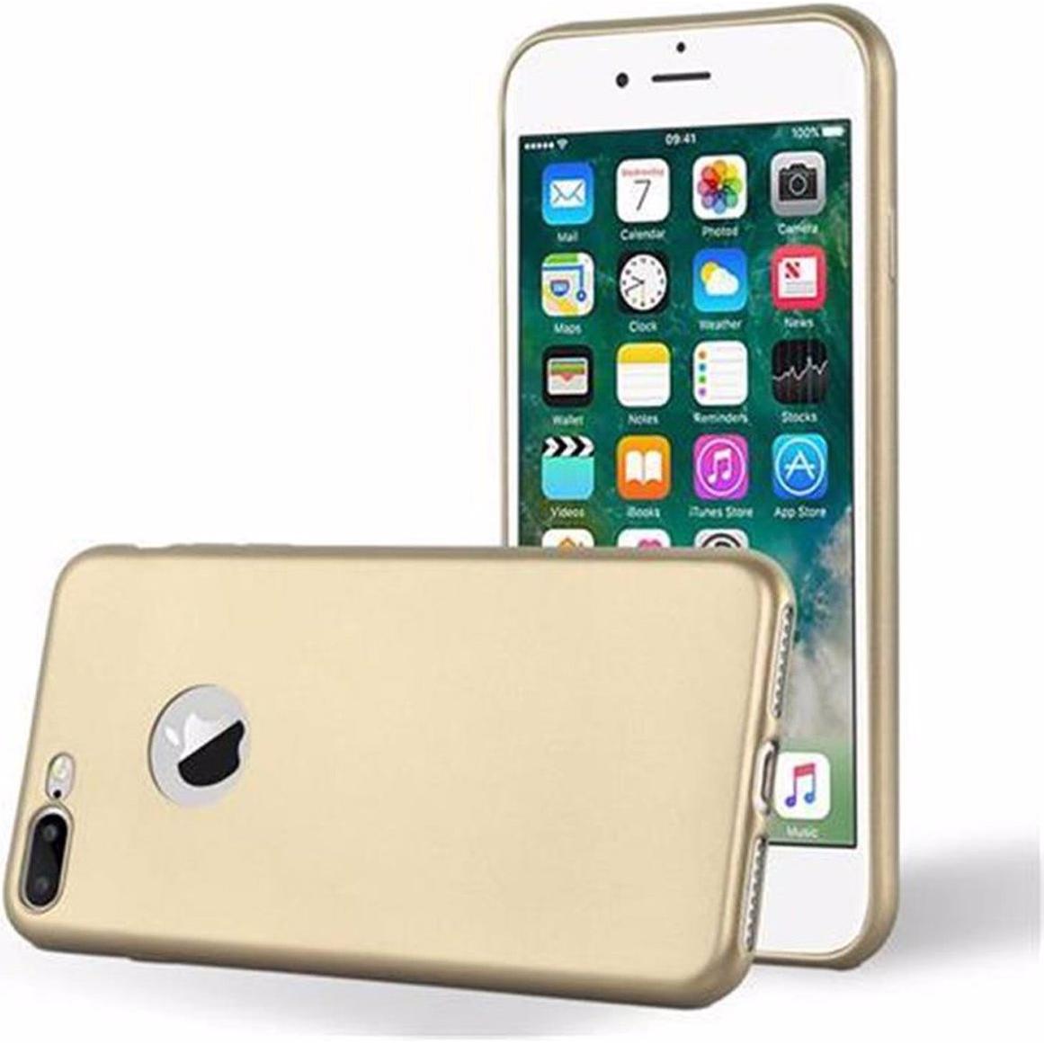 Thumbnail - Cadorabo TPU Matt Metallic Cover (Apple iPhone 7 Plus), Smartphone Hülle, Gold