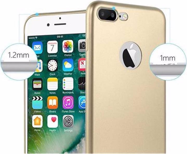 Produktbild Cadorabo TPU Matt Metallic Cover (Apple iPhone 7 Plus, Apple iPhone 7s Plus, Apple iPhone 8 Plus)