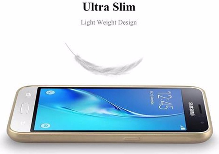 Actual product image Cadorabo TPU Matt Metallic Cover (Samsung Galaxy J1)