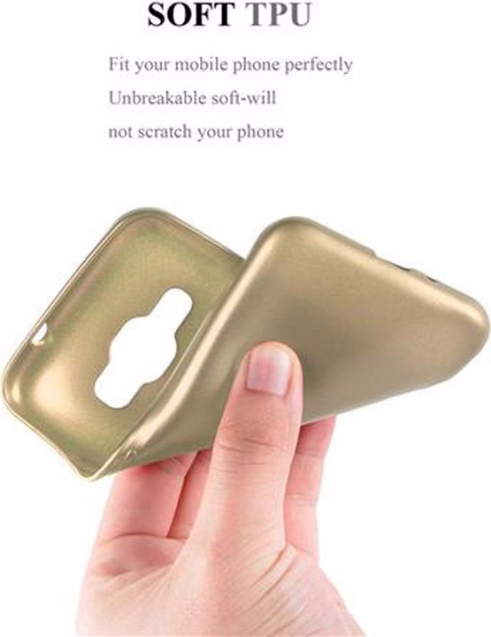 Actual product image Cadorabo TPU Matt Metallic Cover (Samsung Galaxy J1)