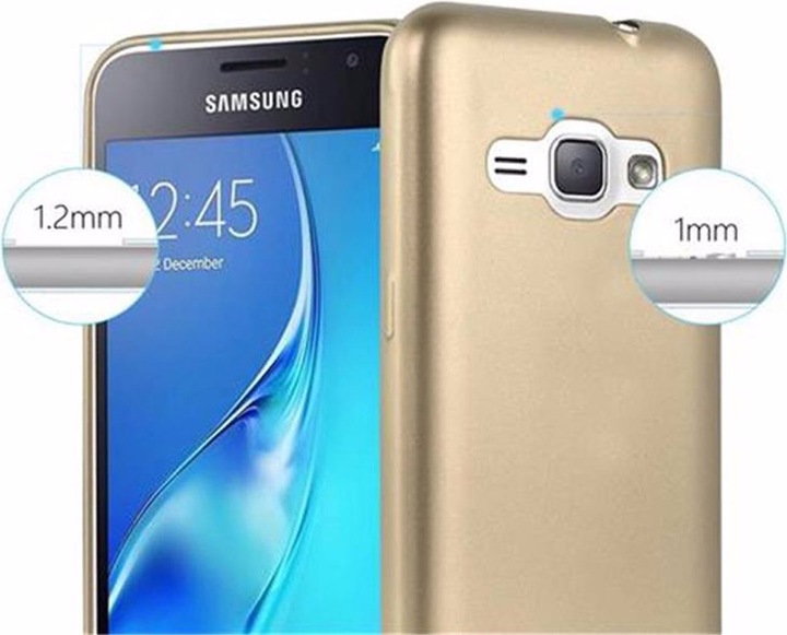 Actual product image Cadorabo TPU Matt Metallic Cover (Samsung Galaxy J1)