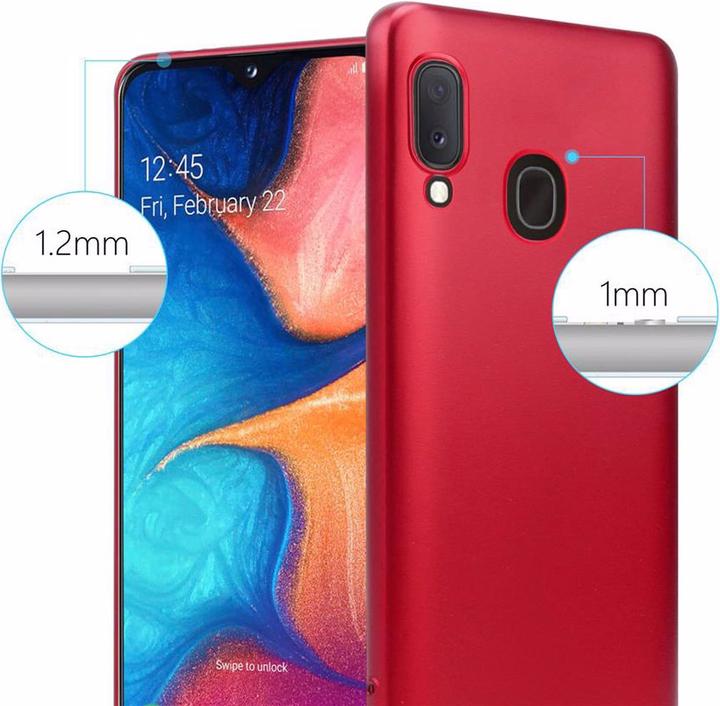 Actual product image Cadorabo TPU Matt Metallic Cover (Samsung Galaxy A20e)