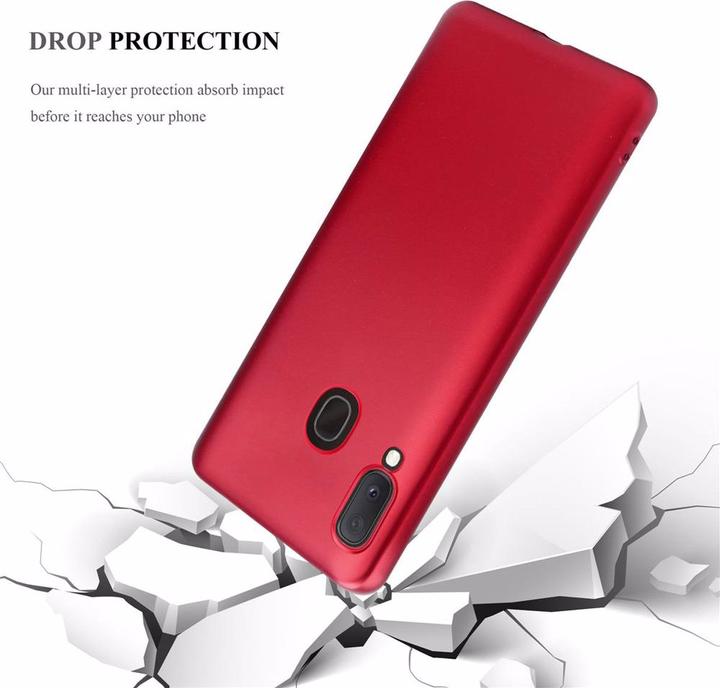 Actual product image Cadorabo TPU Matt Metallic Cover (Samsung Galaxy A20e)