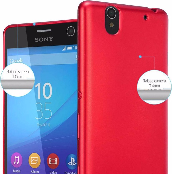 Produktbild Cadorabo TPU Matt Metallic Cover (Sony Xperia C4)