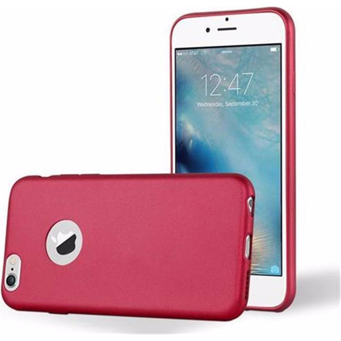 Thumbnail - Cadorabo TPU Matt Metallic Cover (Apple iPhone 6 Plus), Smartphone Hülle, Rot