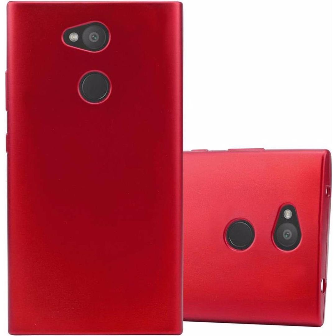 Thumbnail - Cadorabo TPU Matt Metallic Cover (Sony Xperia L2), Smartphone Hülle, Rot