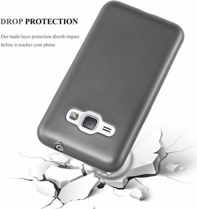 Produktbild Cadorabo TPU Matt Metallic Cover (Samsung Galaxy J1 (2016))