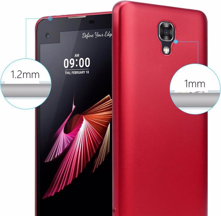 Produktbild Cadorabo TPU Matt Metallic Cover (LG X Screen)