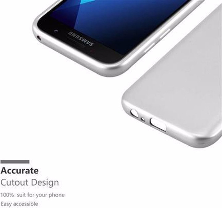 Actual product image Cadorabo TPU Matt Metallic Cover (Samsung Galaxy A3 (2017))