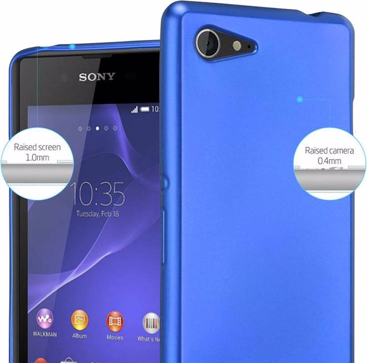 Actual product image Cadorabo TPU Matt Metallic Cover (Sony Xperia E3)