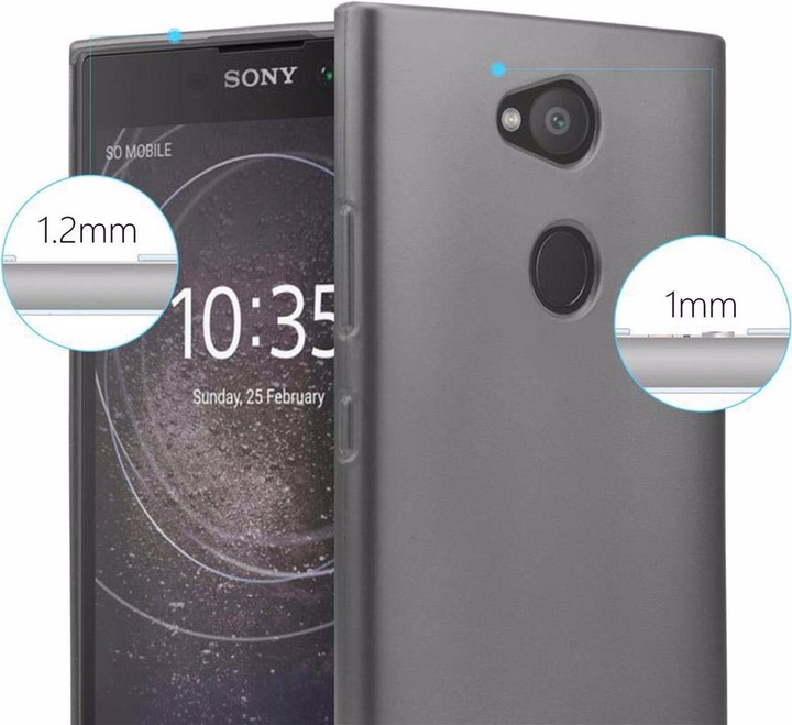 Produktbild Cadorabo TPU Matt Metallic Cover (Sony Xperia L2)