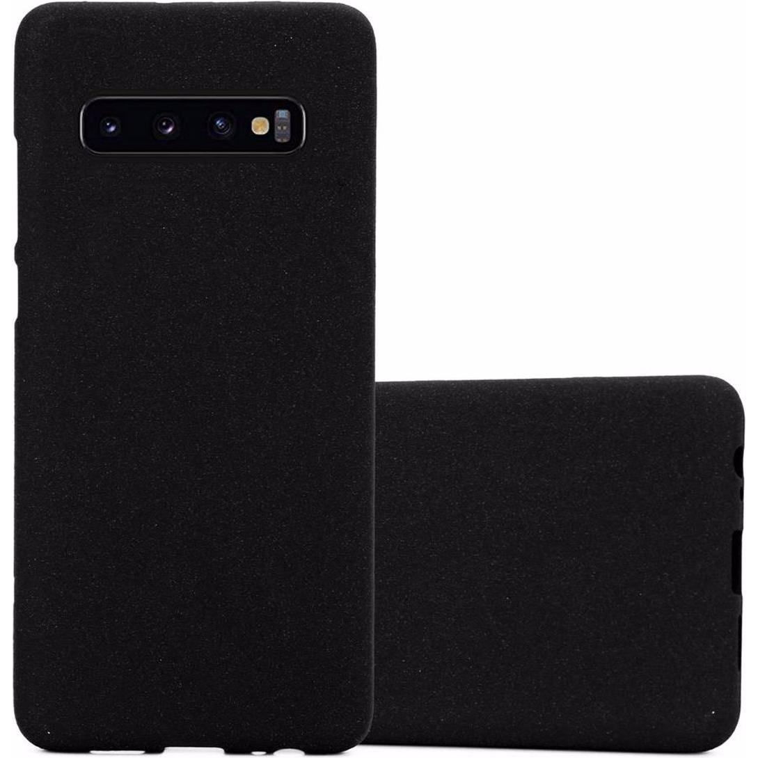 Cadorabo TPU Frosted Cover (Samsung Galaxy S10), Smartphone Hülle, Schwarz