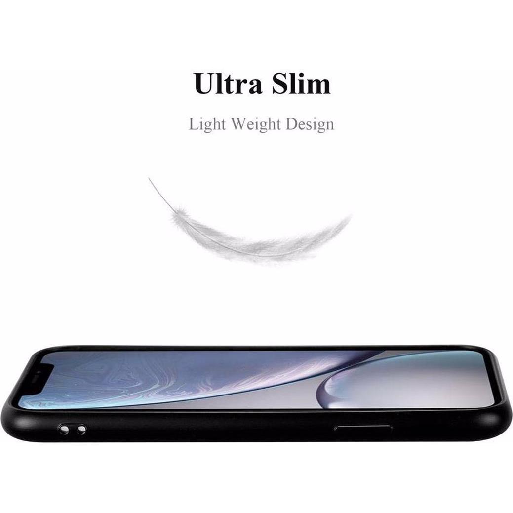 Thumbnail - Cadorabo TPU Matt Metallic Cover (Apple iPhone XR), Smartphone Hülle, Schwarz