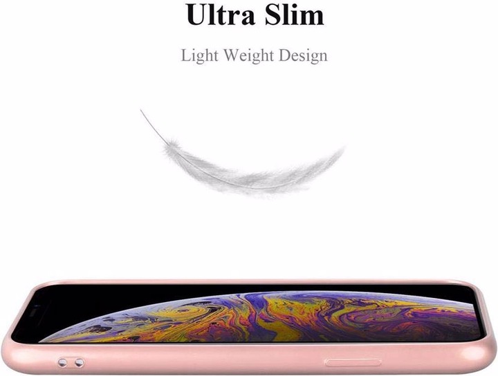 Actual product image Cadorabo TPU Matt Metallic Cover (Apple iPhone XS Max)