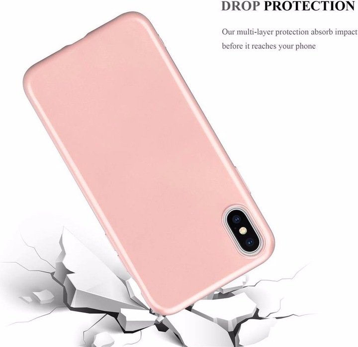 Actual product image Cadorabo TPU Matt Metallic Cover (Apple iPhone XS Max)