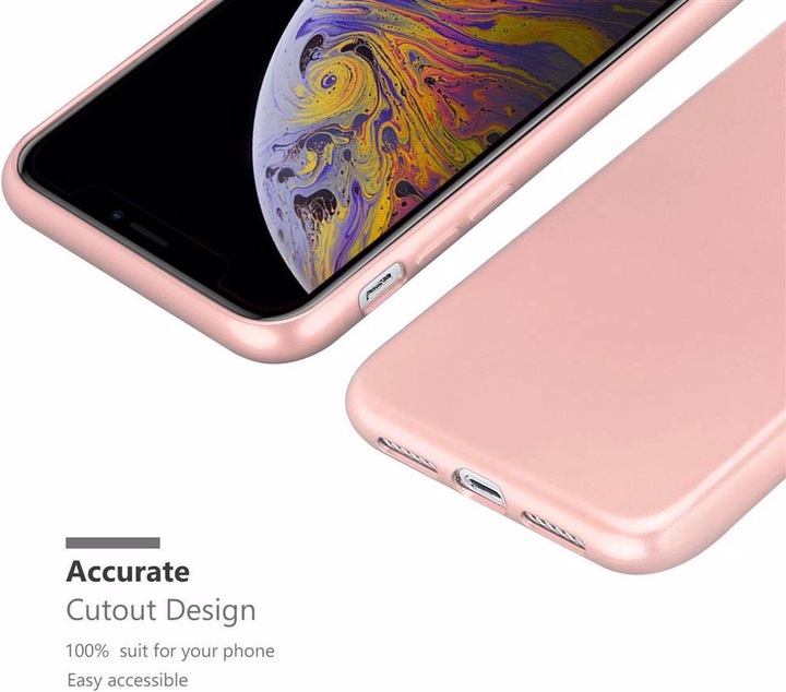 Actual product image Cadorabo TPU Matt Metallic Cover (Apple iPhone XS Max)