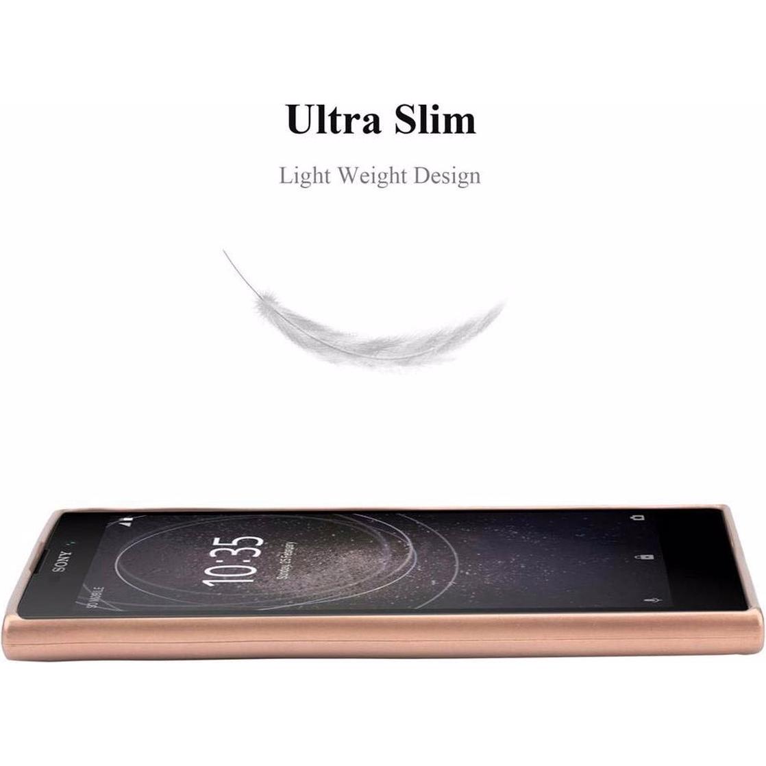 Thumbnail - Cadorabo TPU Matt Metallic Cover (Sony Xperia L2), Smartphone Hülle, Rosa