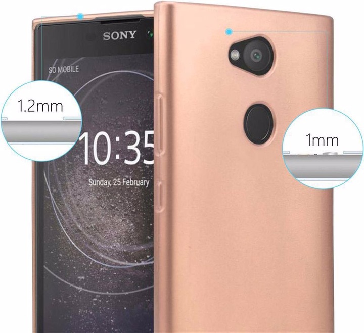 Produktbild Cadorabo TPU Matt Metallic Cover (Sony Xperia L2)
