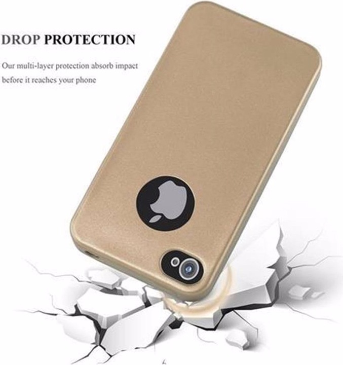 Produktbild Cadorabo TPU Matt Metallic Cover (LG G4s, Apple iPhone 4)