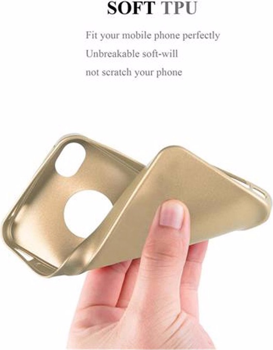 Produktbild Cadorabo TPU Matt Metallic Cover (LG G4s, Apple iPhone 4)