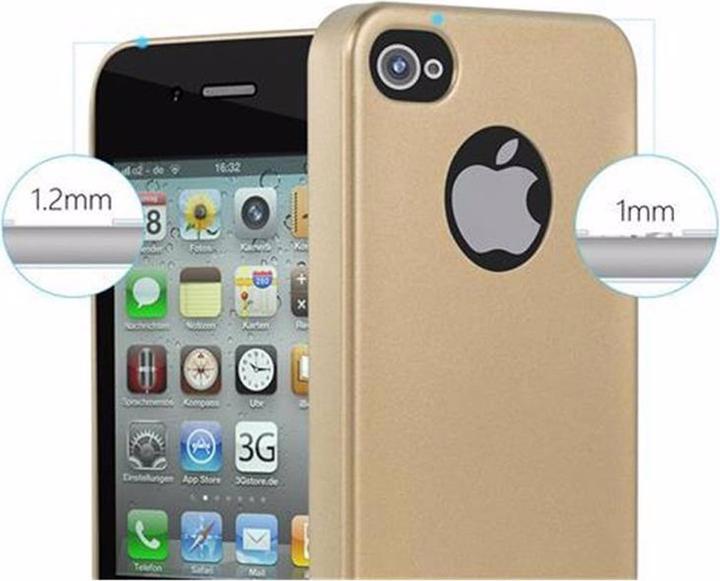 Produktbild Cadorabo TPU Matt Metallic Cover (LG G4s, Apple iPhone 4)