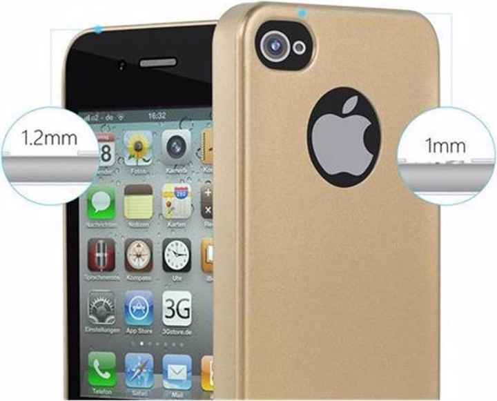 Produktbild Cadorabo TPU Matt Metallic Cover (LG G4s, Apple iPhone 4)