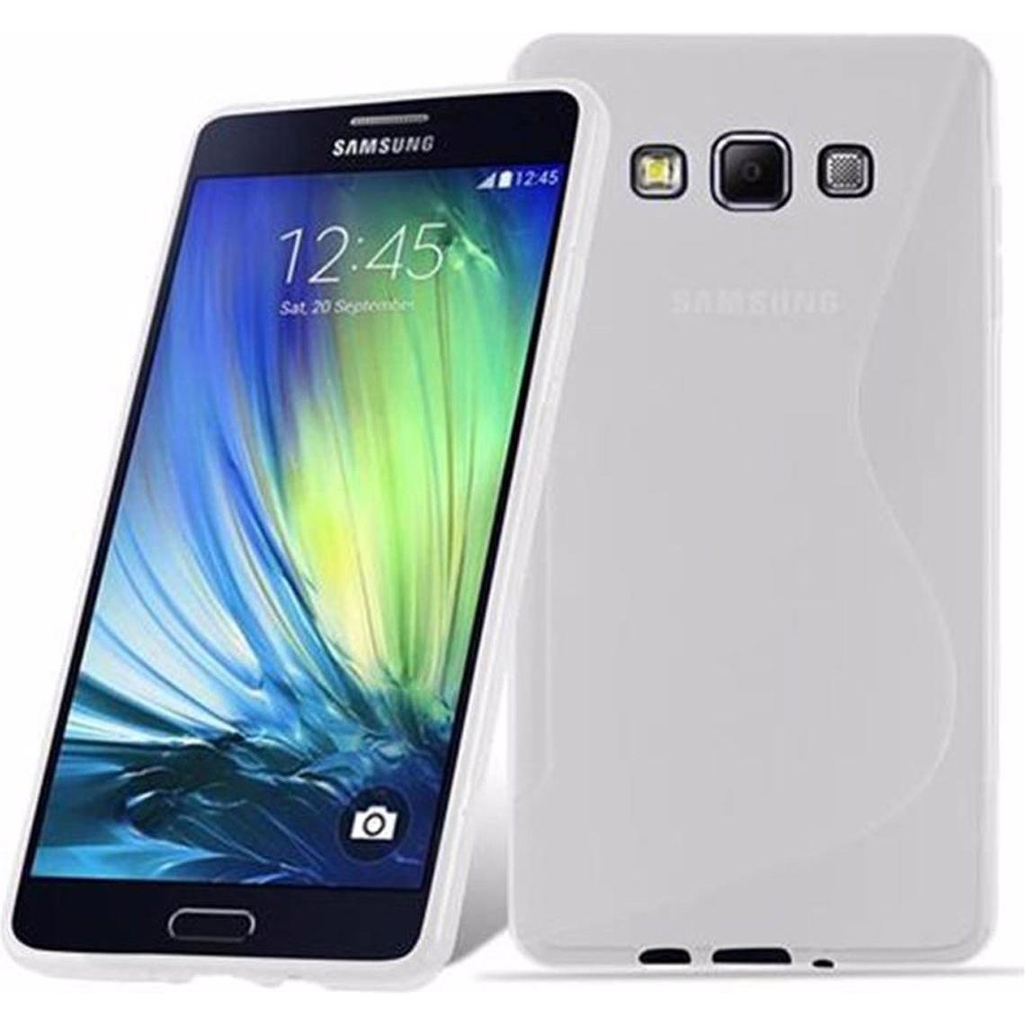 Cadorabo TPU S-Line Cover (Samsung Galaxy A7), Smartphone Hülle, Transparent