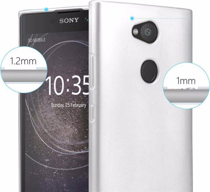 Produktbild Cadorabo TPU Matt Metallic Cover (Sony Xperia L2)