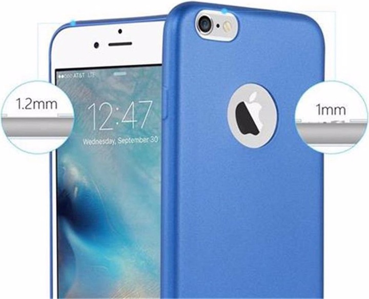 Actual product image Cadorabo TPU Matt Metallic Cover (Apple iPhone 6 Plus)