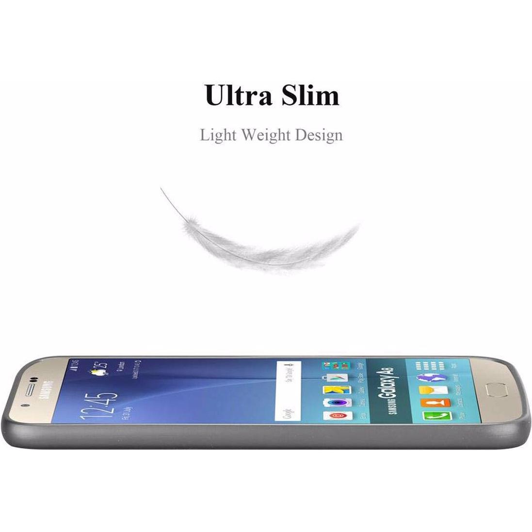 Thumbnail - Cadorabo TPU Matt Metallic Cover (Samsung Galaxy A8 (2018)), Smartphone Hülle, Grau
