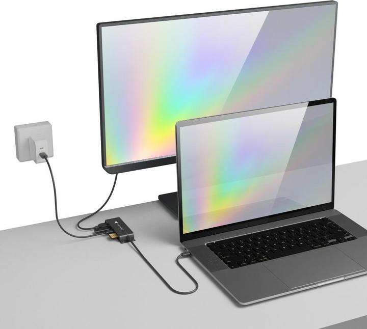 Produktbild Techly 5-in-1 Type-C Adapter (USB-C)