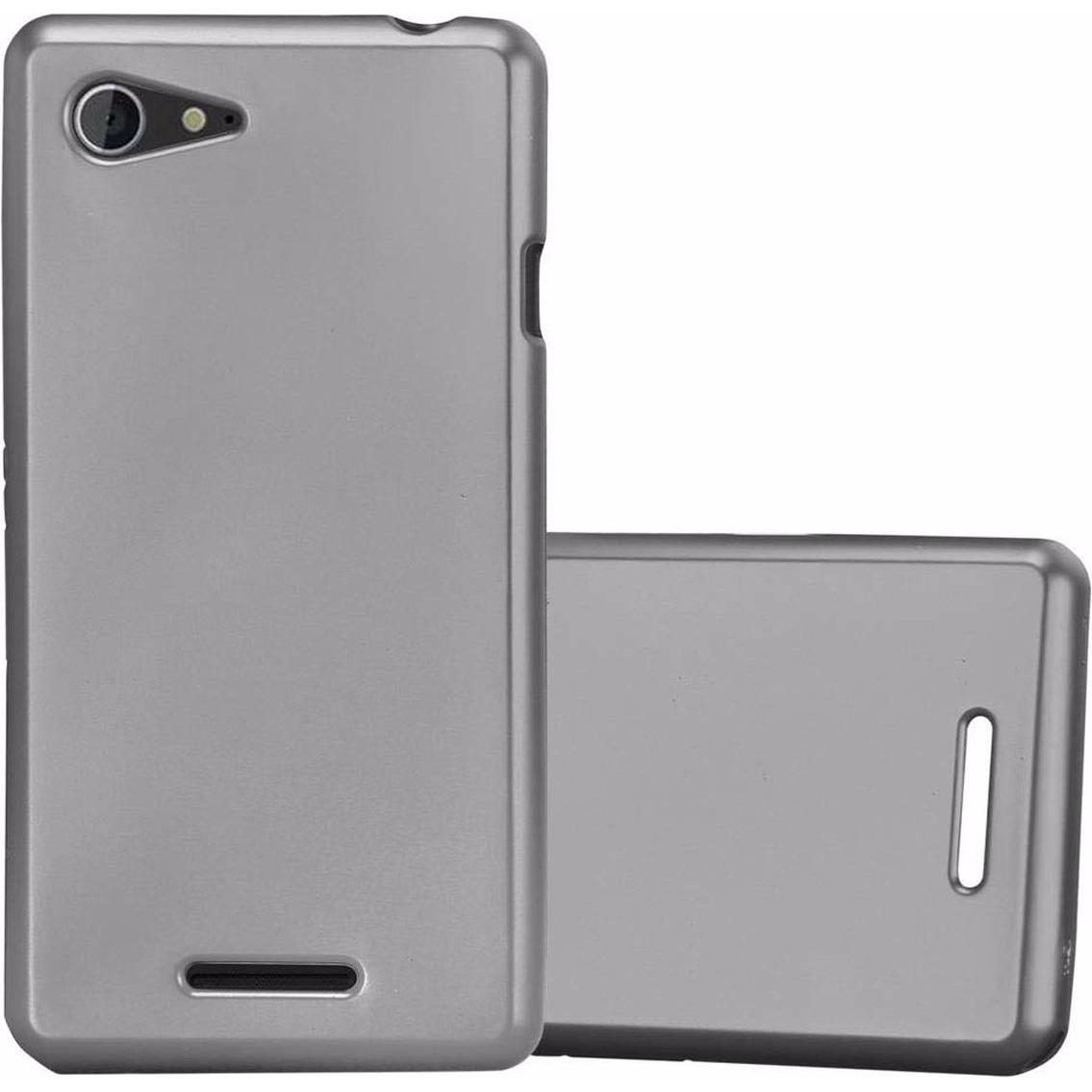 Thumbnail - Cadorabo TPU Matt Metallic Cover (Sony Xperia E3), Smartphone Hülle, Grau