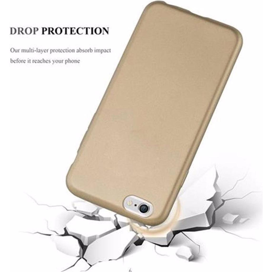 Thumbnail - Cadorabo TPU Matt Metallic Cover (Apple iPhone 6), Smartphone Hülle, Gold