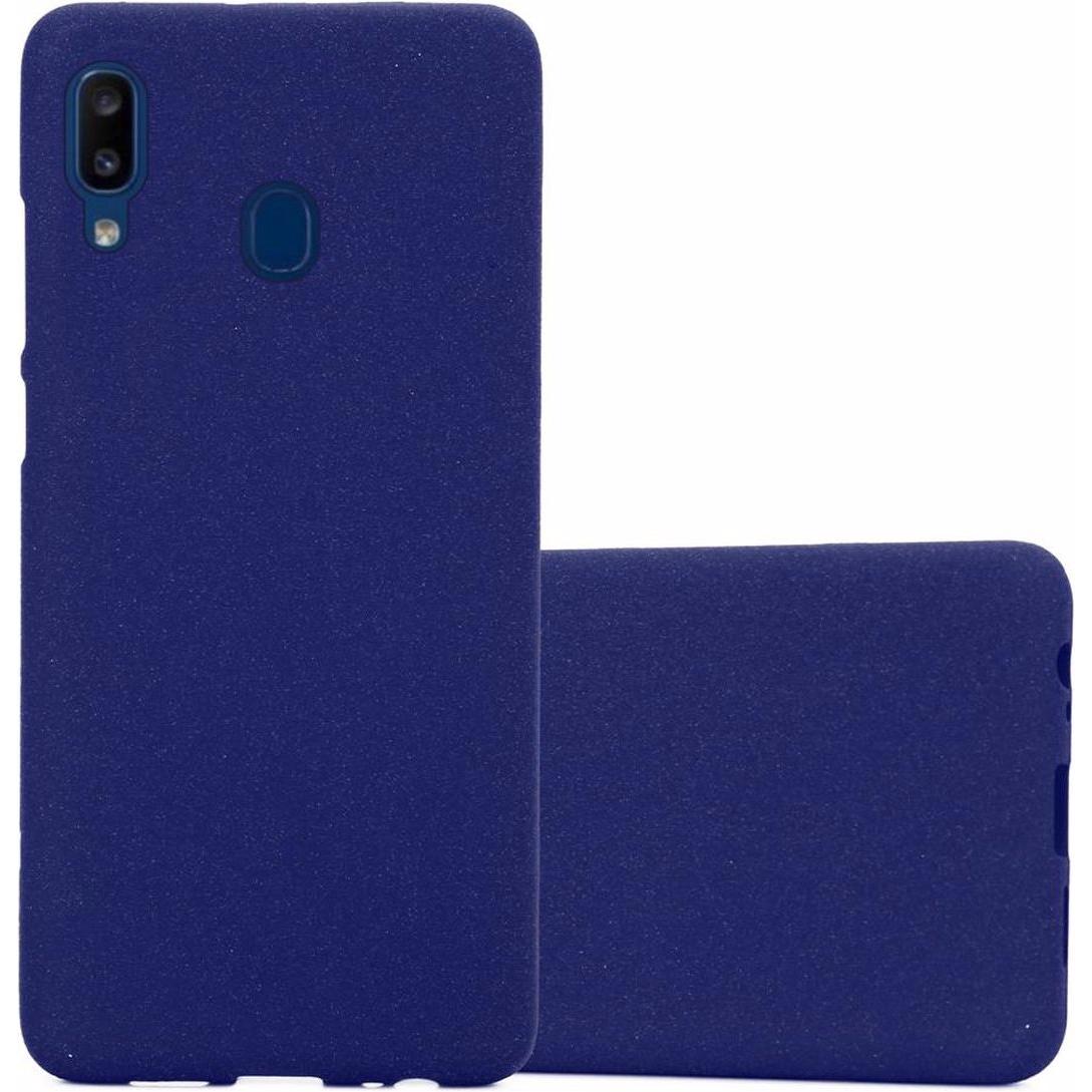 Cadorabo TPU Frosted Cover (Samsung Galaxy A10e), Smartphone Hülle, Blau