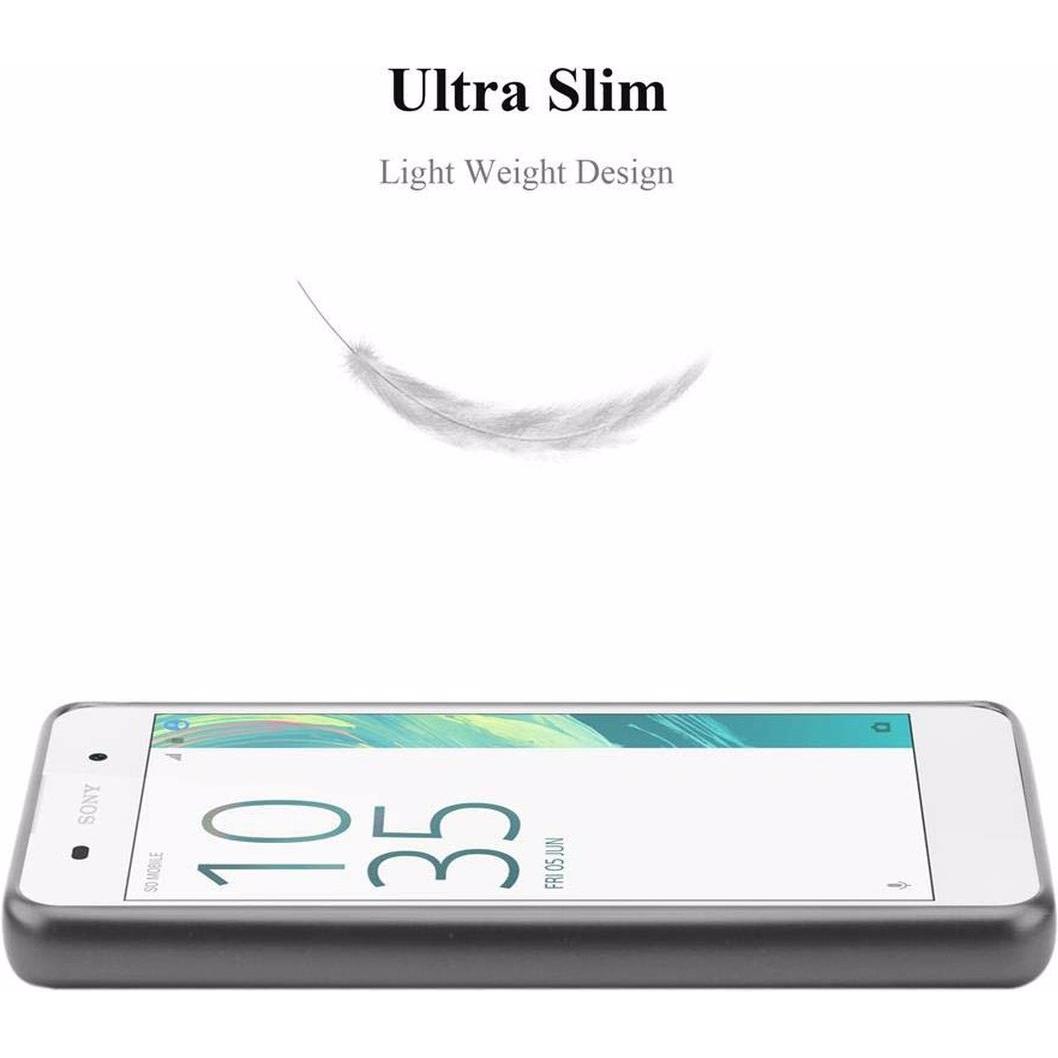 Thumbnail - Cadorabo TPU Matt Metallic Cover (Sony Xperia E5), Smartphone Hülle, Grau