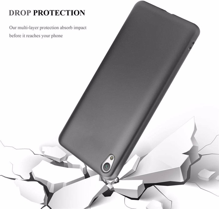 Produktbild Cadorabo TPU Matt Metallic Cover (Sony Xperia E5)