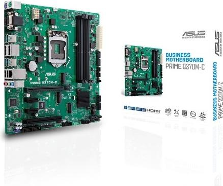 Actual product image ASUS PRIME Q370M-C, mATX, LGA1151 (LGA 1151, Intel Q370, mATX)